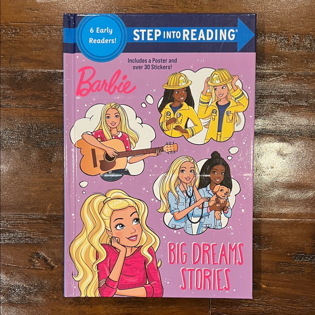 Nwt Step Into Reading Level 2 Learning To Read Barbie Big Dreams Stories Rl 2